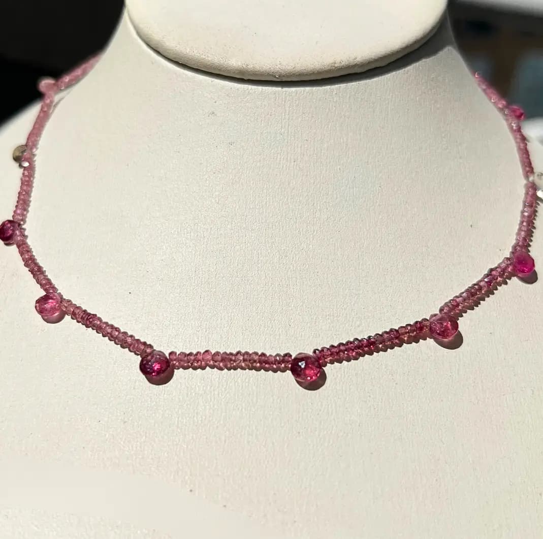 PINK TOURMALINE NECKLACE