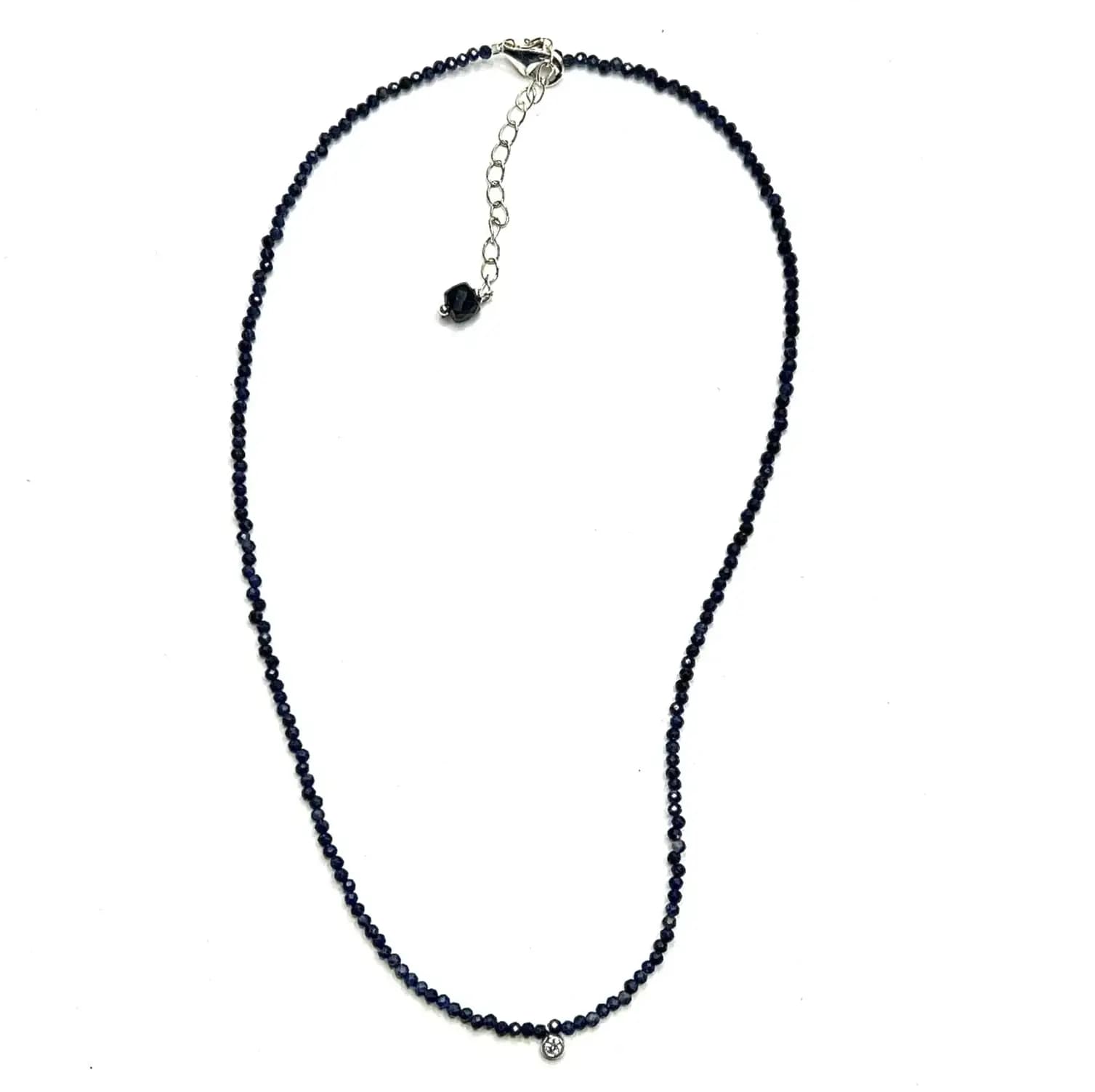 SAPPHIRE AND DIAMOND NECKLACE