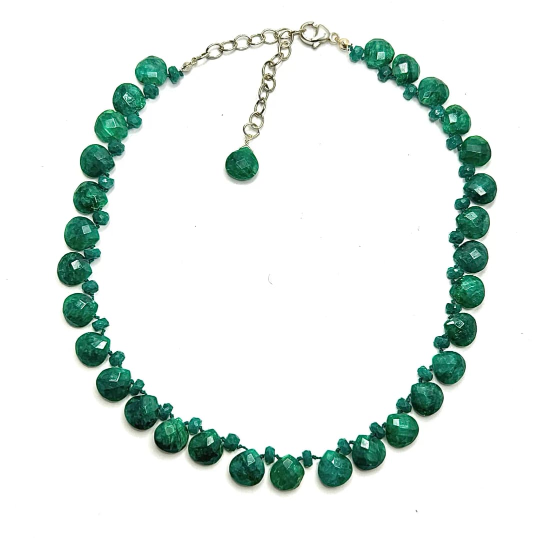 EMERALD HEARTS COLLAR