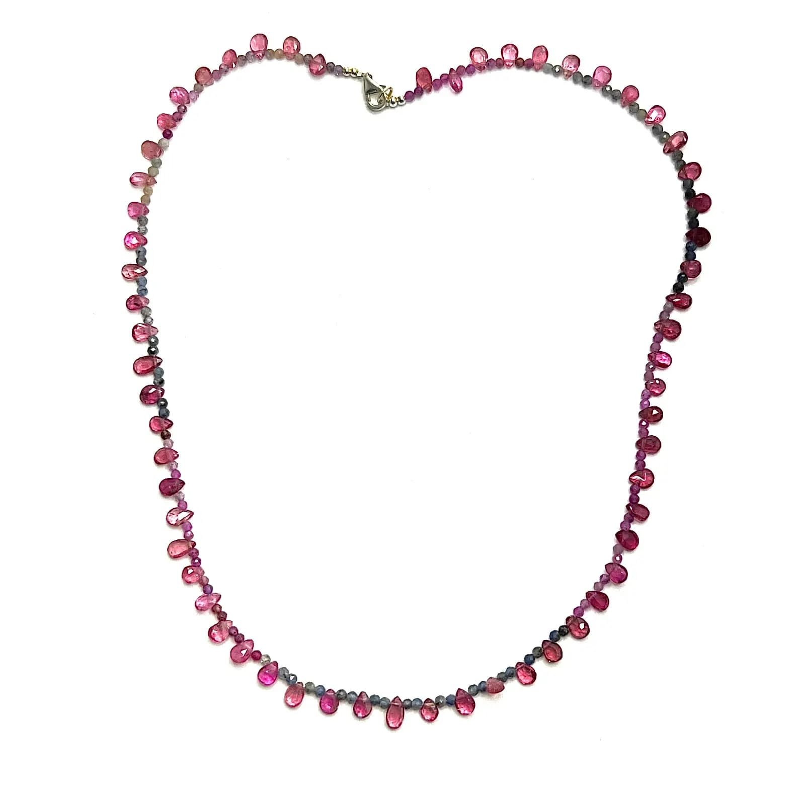 PINK AND BLUE SAPPHIRE NECKLACE