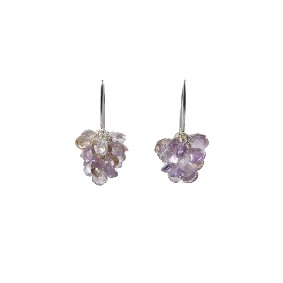 AMETRINE CLUSTER EARRINGS