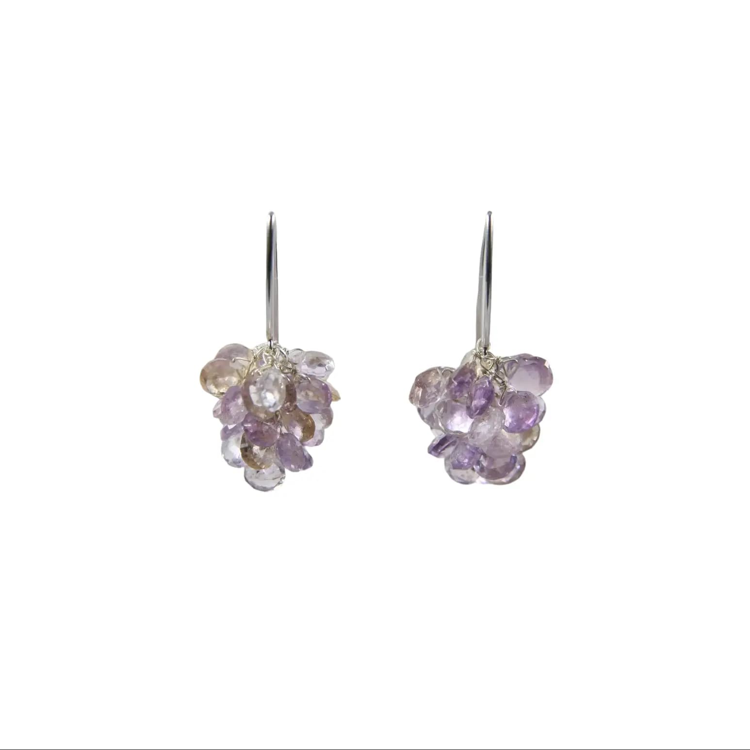 AMETRINE CLUSTER EARRINGS